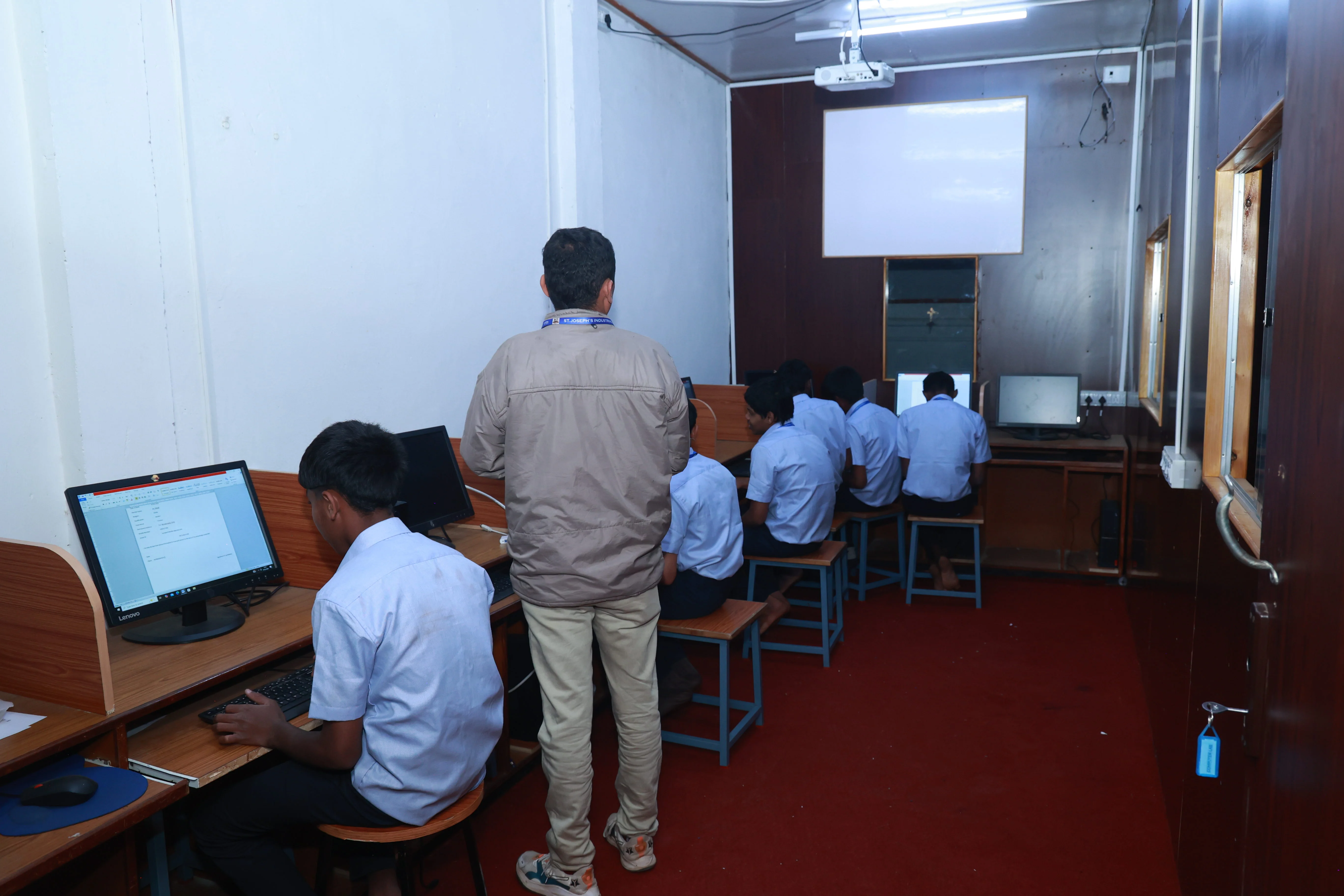 Computer lab facility at St. Joseph ITI Ooty
