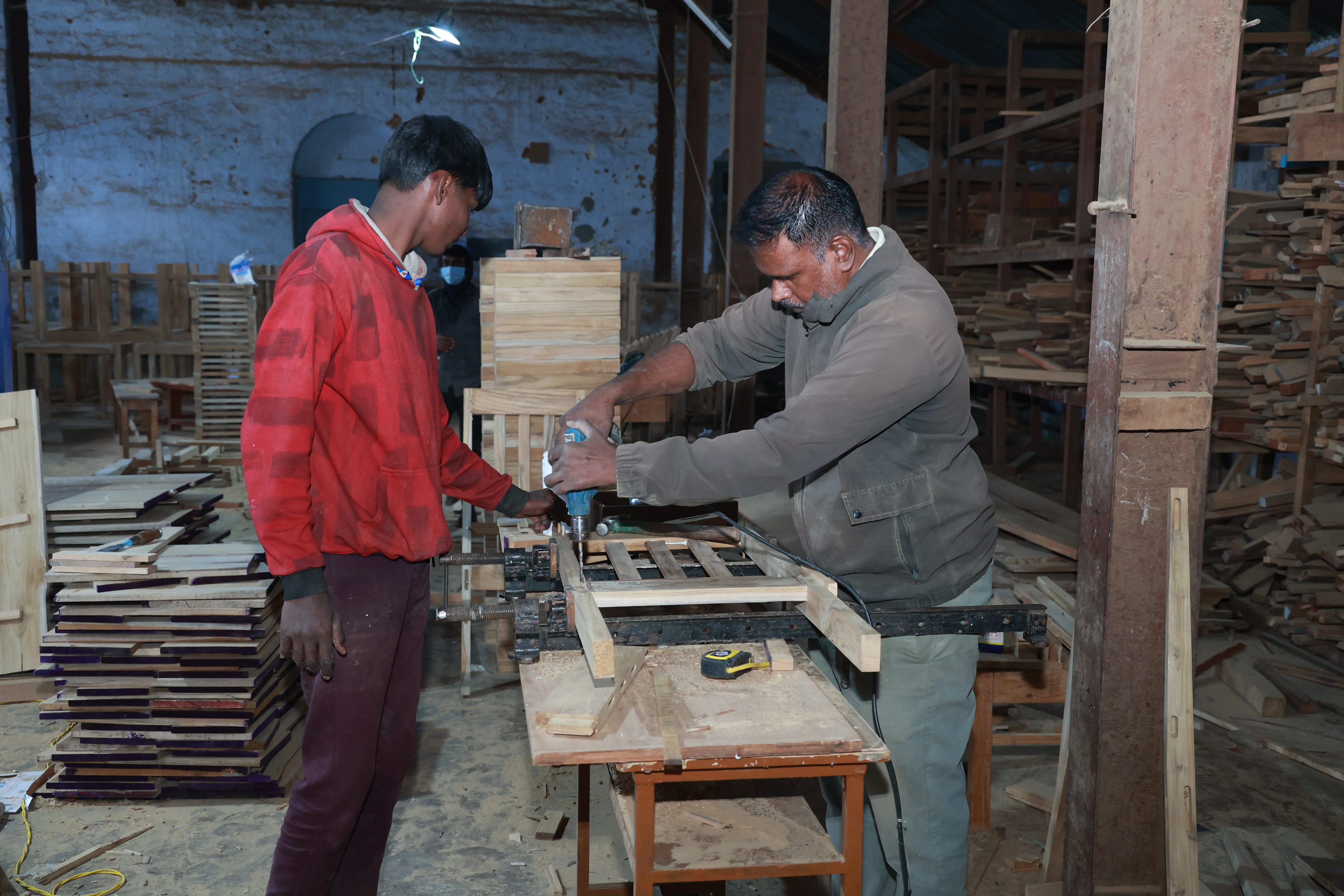 Wood furniture manufacturing unit at St. Joseph ITI Ooty